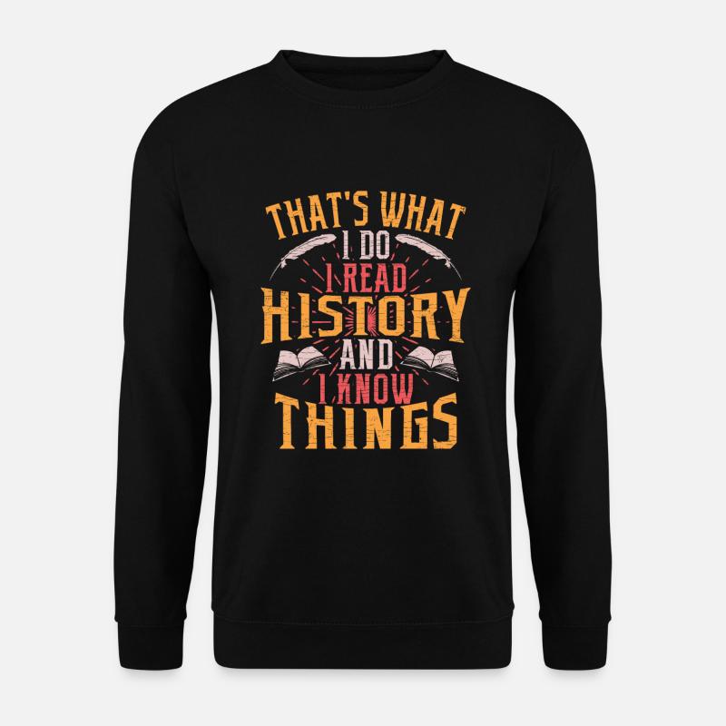 Lehrer Geschichte Geschenk - Unisex Pullover - Schwarz