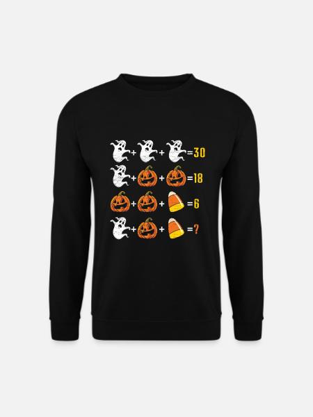 Mathelehrer Halloween - Unisex Pullover - Schwarz