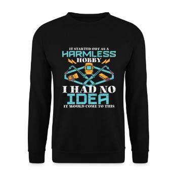 Schweißer Schweißen Metallarbeiter - Unisex Pullover - Schwarz - Vorne - Alina (178cm) & Michal (187cm)