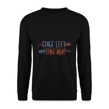 Theater Schauspieler Musical - Unisex Pullover - Schwarz - Vorne - Alina (178cm) & Michal (187cm)