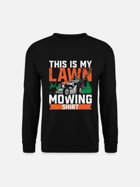 Rasenmähen Geschenk Landschaftsgärtner - Unisex Pullover - Schwarz