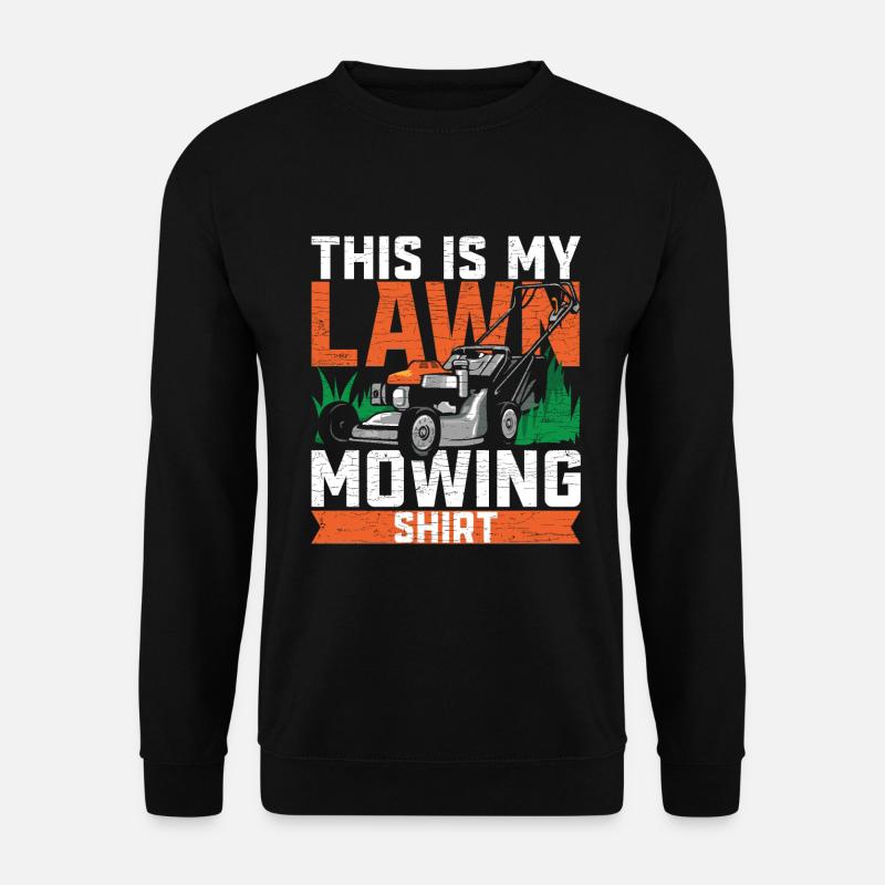 Rasenmähen Geschenk Landschaftsgärtner - Unisex Pullover - Schwarz