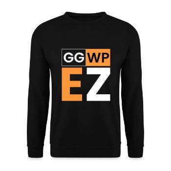 gg wp EZ - Unisex Pullover - Schwarz - Vorne - Alina (178cm) & Michal (187cm)