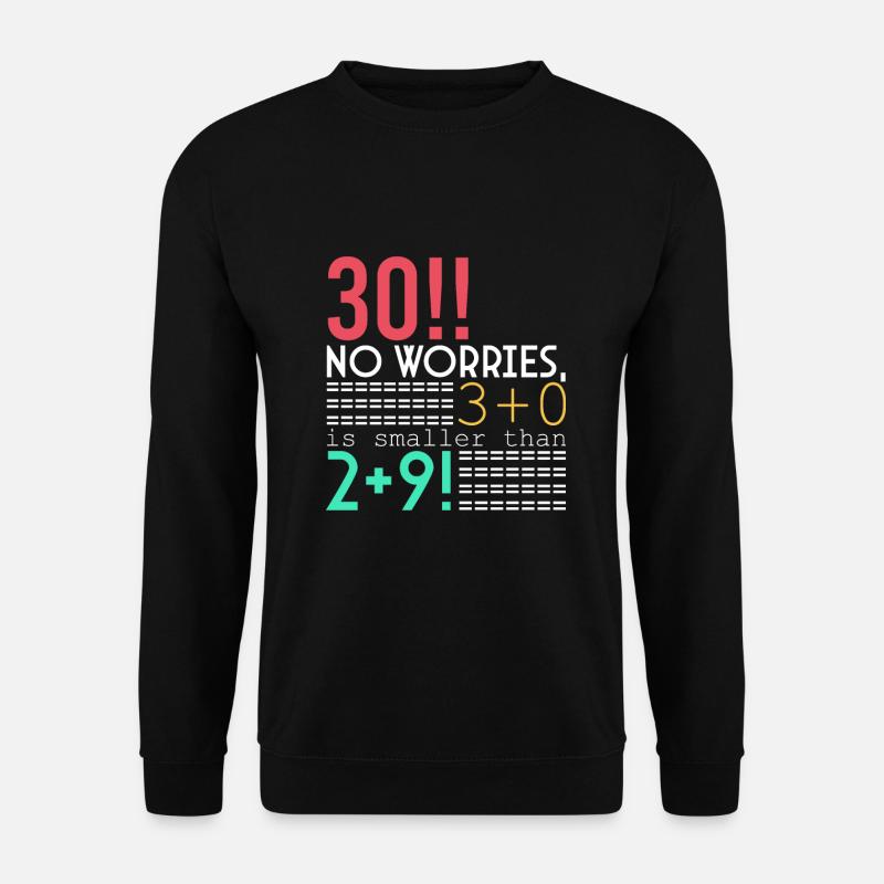 Happy 30th birthday!!! - Unisex Sweatshirt - black