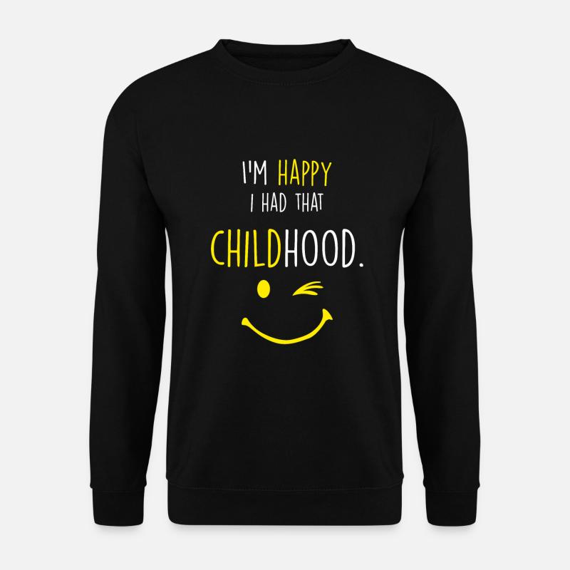 Glückliche Kindheit - Unisex Pullover - Schwarz