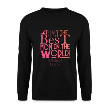 Yes, my mother bought it for me. - Unisex Sweatshirt - black - Front - Alina (178cm) & Michal (187cm)