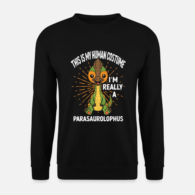 Parasaurolophus Dinosaurier Dino - Unisex Pullover - Schwarz