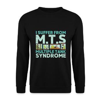Aquarium Fish Tank Aquarist - Unisex Pullover - Schwarz - Vorne - Alina (178cm) & Michal (187cm)