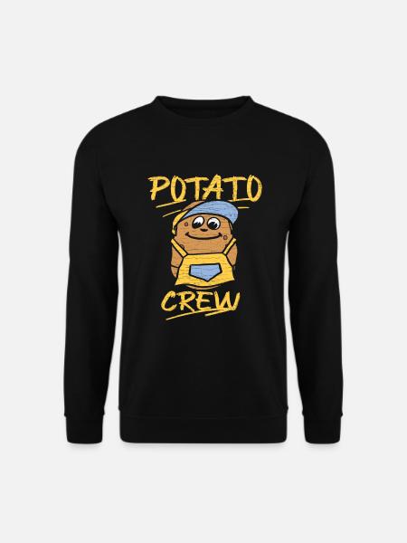 Gemüse Kartoffel - Unisex Pullover - Schwarz