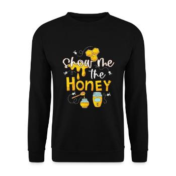 Beekeeping Geschenk Imker - Unisex Pullover - Schwarz - Vorne - Alina (178cm) & Michal (187cm)