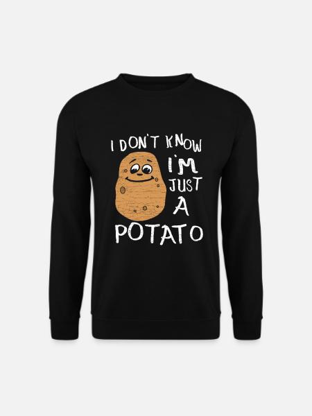 Kartoffeln Gemüse Geschenk - Unisex Pullover - Schwarz