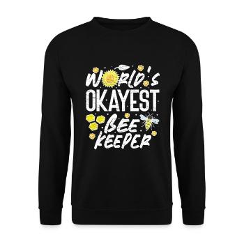 Beekeeping Imker Geschenk - Unisex Pullover - Schwarz - Vorne - Alina (178cm) & Michal (187cm)