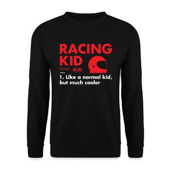 Sport Kid Definition Racing - Unisex Pullover - Schwarz - Vorne - Alina (178cm) & Michal (187cm)