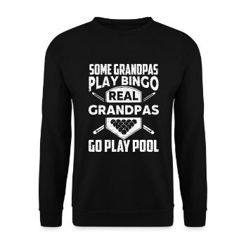Billiard Pool Billard - Unisex Pullover - Schwarz - Vorne - Alina (178cm) & Michal (187cm)