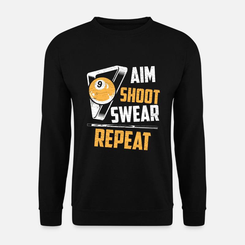 Billardkugel Poolbillard Billard - Unisex Pullover - Schwarz