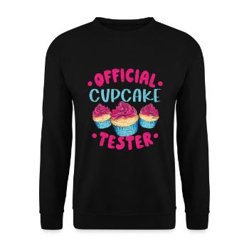 Cupcake - Unisex Pullover - Schwarz - Vorne - Alina (178cm) & Michal (187cm)