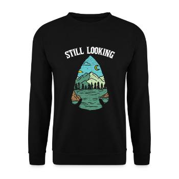 Arrowhead Hunter Geschenk - Unisex Pullover - Schwarz - Vorne - Alina (178cm) & Michal (187cm)
