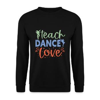 Tänzer Tanzlehrer - Unisex Pullover - Schwarz - Vorne - Alina (178cm) & Michal (187cm)