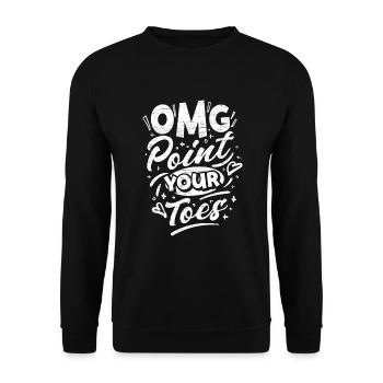 Tanzen Tänzer - Unisex Pullover - Schwarz - Vorne - Alina (178cm) & Michal (187cm)