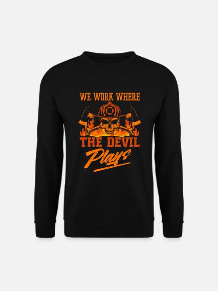 Feuerwehrmann Geschenkidee Feuerwehr - Unisex Pullover - Schwarz