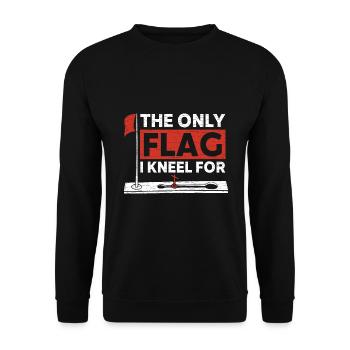 Eisangeln Eisfischen - Unisex Pullover - Schwarz - Vorne - Alina (178cm) & Michal (187cm)