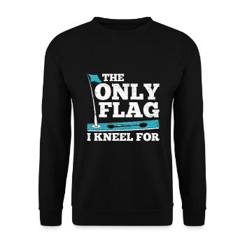 Eisfischen Eisangeln - Unisex Pullover - Schwarz - Vorne - Alina (178cm) & Michal (187cm)