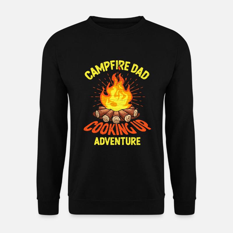 Camping Papa Vater Camper - Unisex Pullover - Schwarz