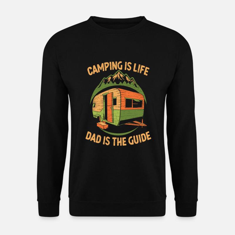 Camper Vater Camping Papa - Unisex Pullover - Schwarz