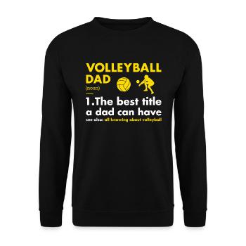 Sport Dad Definition Volleyball - Unisex Sweatshirt - black - Front - Alina (178cm) & Michal (187cm)