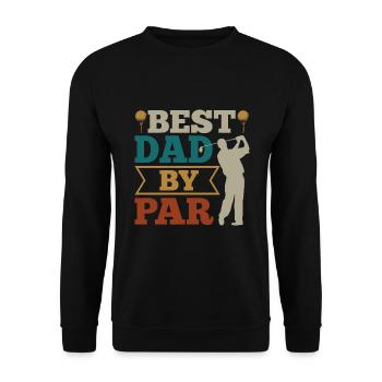 Papa Golfer Golf - Unisex Pullover - Schwarz - Vorne - Alina (178cm) & Michal (187cm)