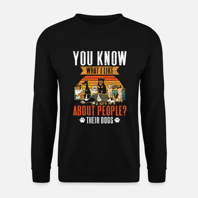 Hundebesitzer Hundehalter - Unisex Pullover - Schwarz