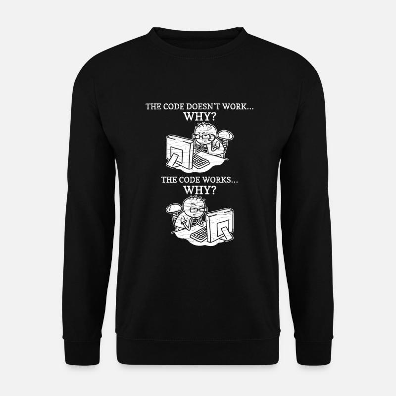 Programmierer Coder Informatiker - Unisex Pullover - Schwarz