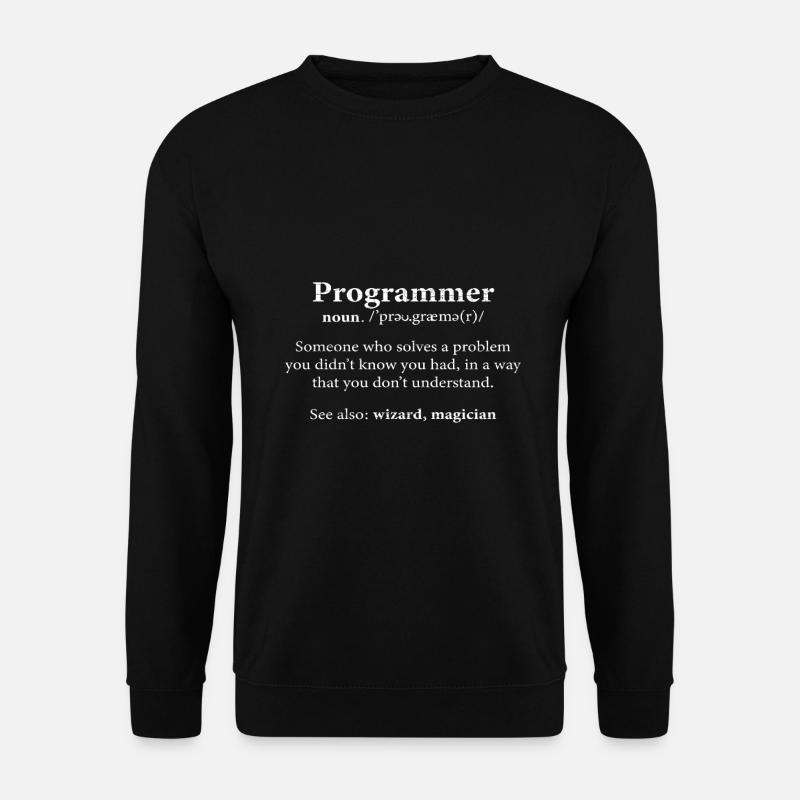 Informatiker Computer Nerd Programmierer - Unisex Pullover - Schwarz