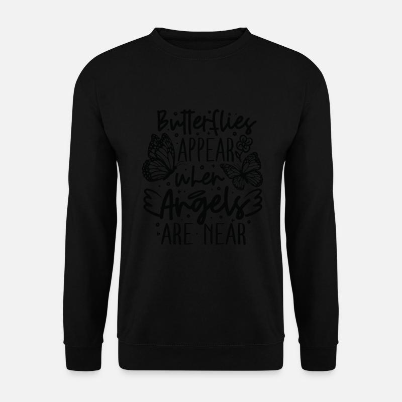 Monarchfalter Schmetterling - Unisex Pullover - Schwarz