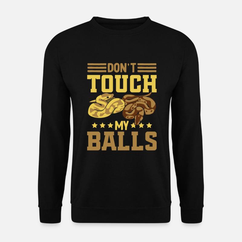 Ballpython Python Königspython - Unisex Pullover - Schwarz