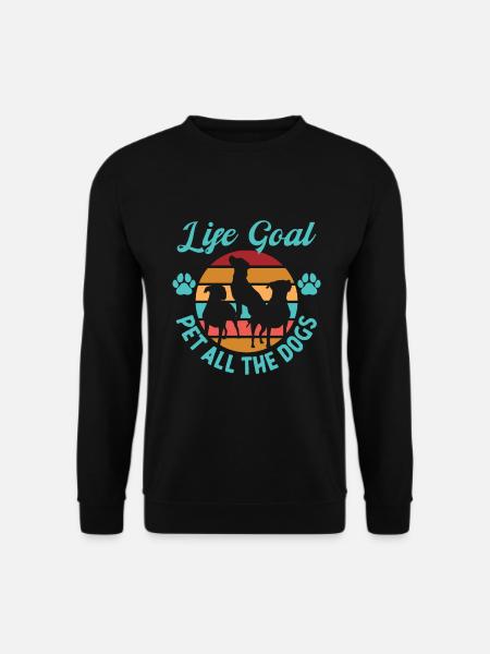Hundeliebhaber Geschenk Hundehalter - Unisex Pullover - Schwarz