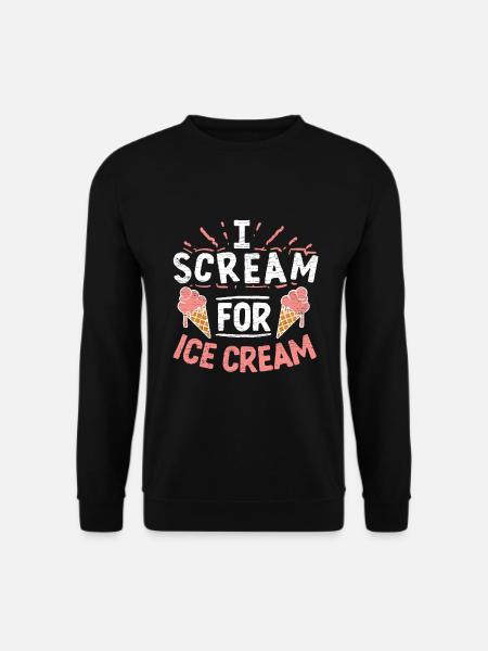 Ice Cream Eis - Unisex Pullover - Schwarz