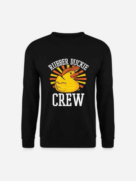 Badeente Quietscheente Gummiente - Unisex Pullover - Schwarz
