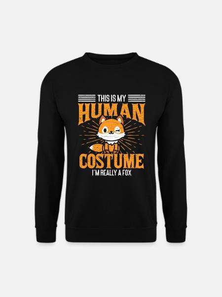 Kinder Fuchs Geschenk - Unisex Pullover - Schwarz