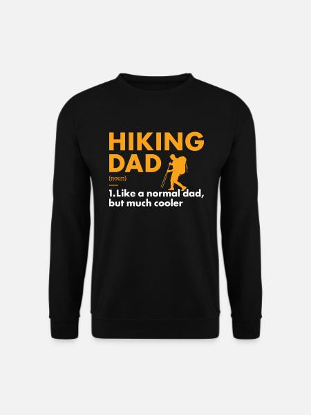 Hiker Dad Definition Hiking - Unisex Sweatshirt - black