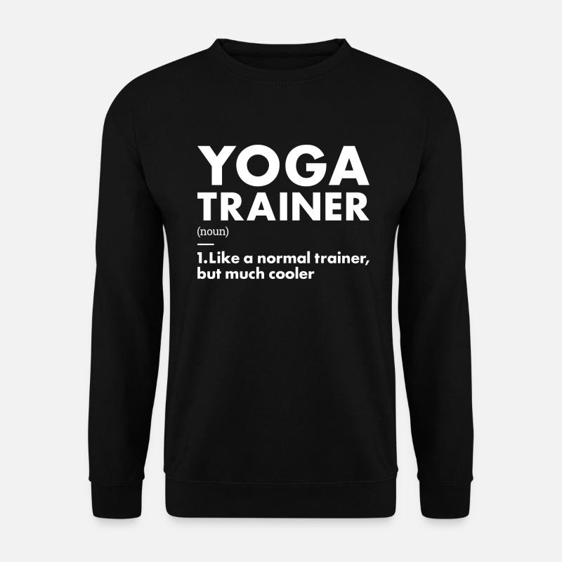 Yogi Trainer Definition Yoga - Unisex Pullover - Schwarz