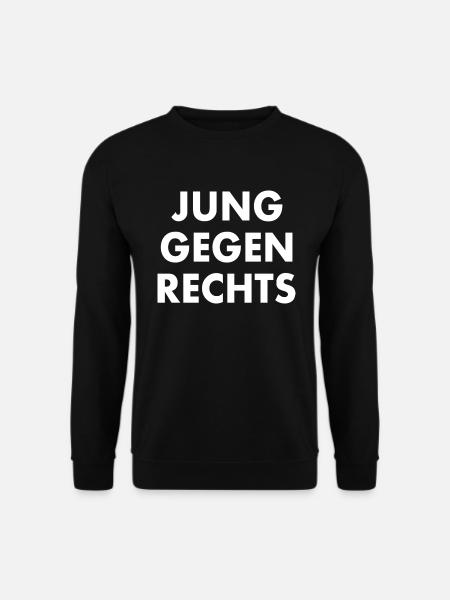 Jung gegen rechts - Unisex Pullover - Schwarz