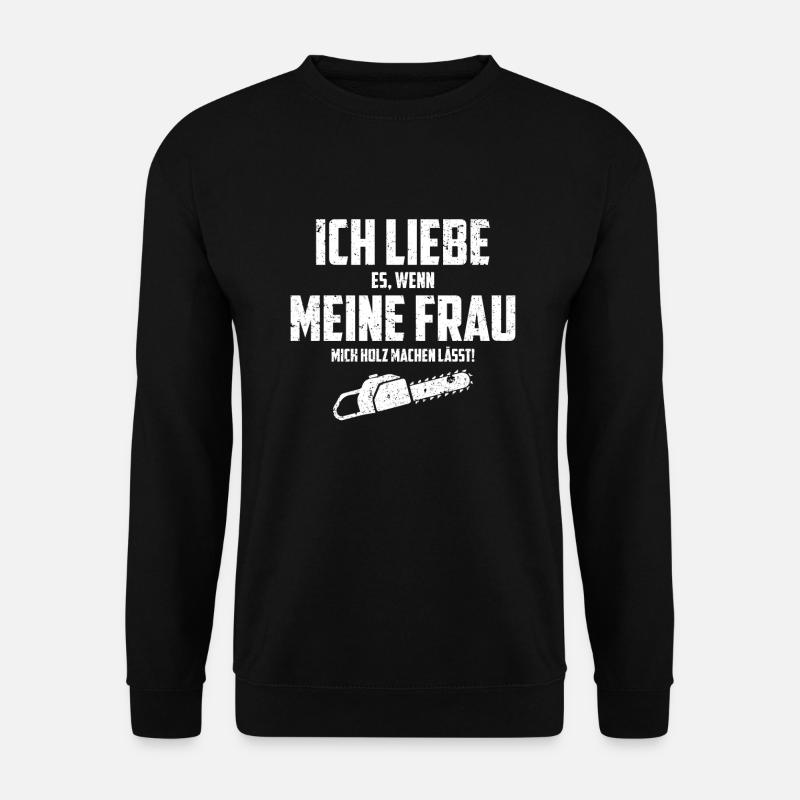 Holzfäller Forstwirt - Unisex Pullover - Schwarz