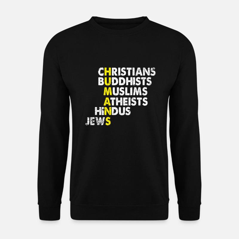 Religions equality - Unisex Sweatshirt - black