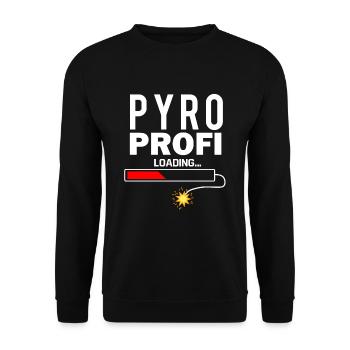 Pyrotechnie Pyro Profi Silvester - Sweat-shirt Unisexe - noir - Devant - Alina (178cm) & Michal (187cm)