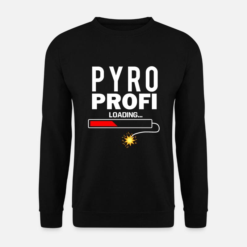Pyro Profi Silvester pyrotechnics - Unisex Sweatshirt - black