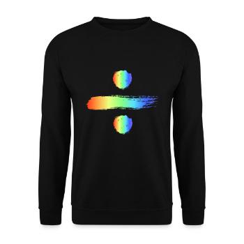 Pride rainbow equality - Unisex Sweatshirt - black - Front - Alina (178cm) & Michal (187cm)