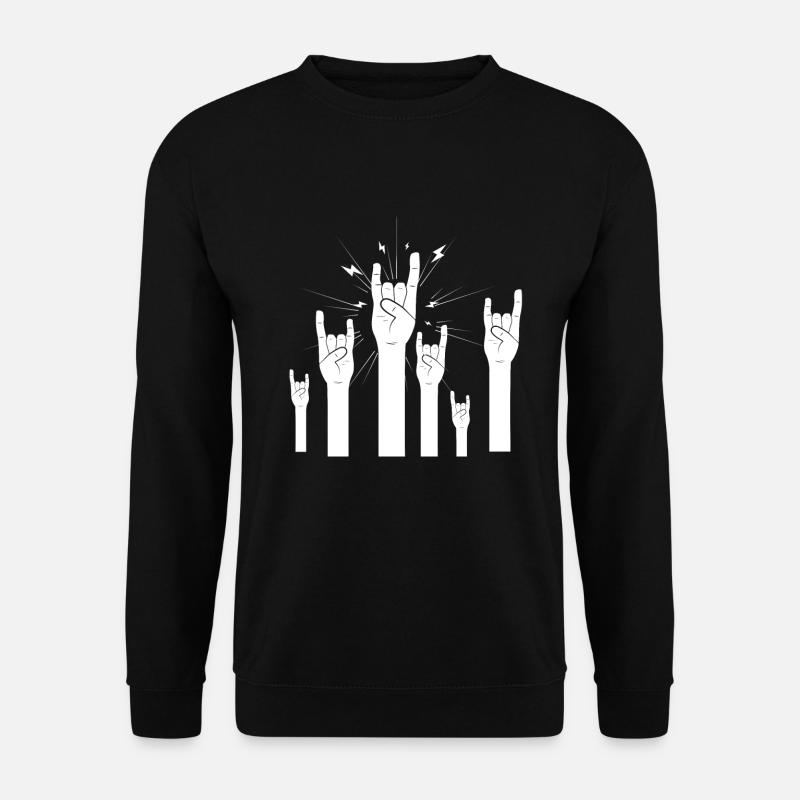 Rock n Roll Pommesgabel Metal Festival - Unisex Pullover - Schwarz
