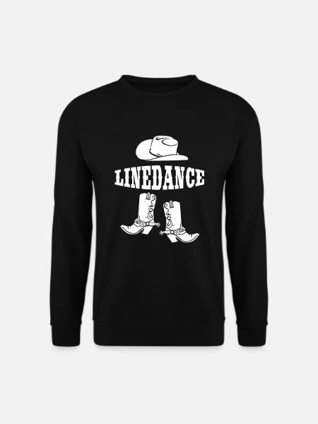 Linedance Fan Western Country Line Dance Geschenk - Unisex Pullover - Schwarz