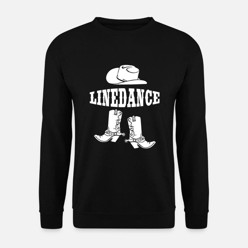 Linedance Fan Western Country Line Dance Geschenk - Unisex Pullover - Schwarz